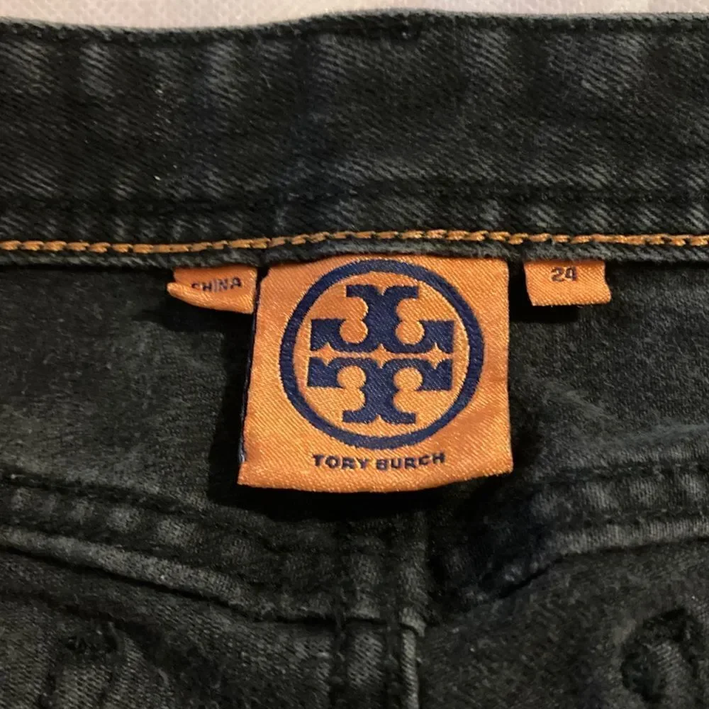 Tory Burch Women’s  Skinny Black Jeans Size 24